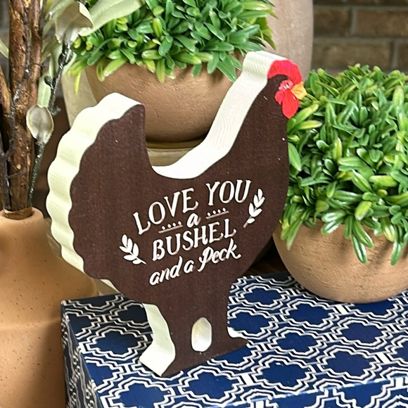 NEW! Modern Country Farmhouse Rustic Wood Farm Rooster Sign - Picture 4 of 5